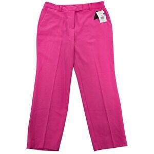 The Limited Women Petite Slim Ankle Pants Pink Berry Size 12P NWT